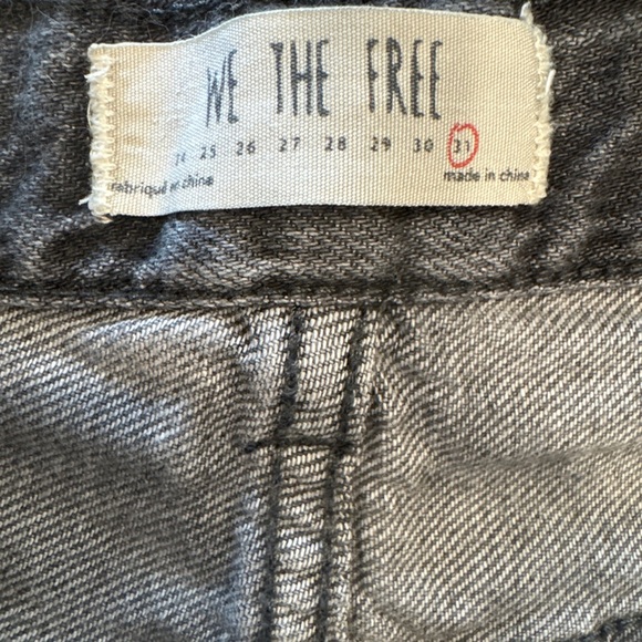 Distressed Gray Denim Shorts - Picture 3 of 3